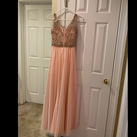 Pink/ Rose Gold Prom Dress - Picture 6 of 6